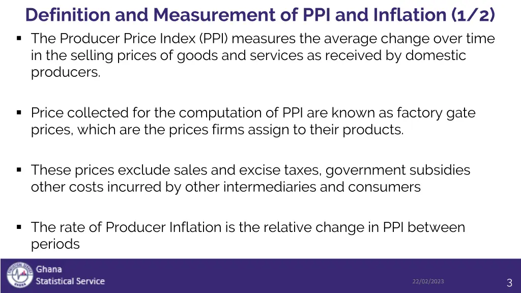 definition and measurement of ppi and inflation