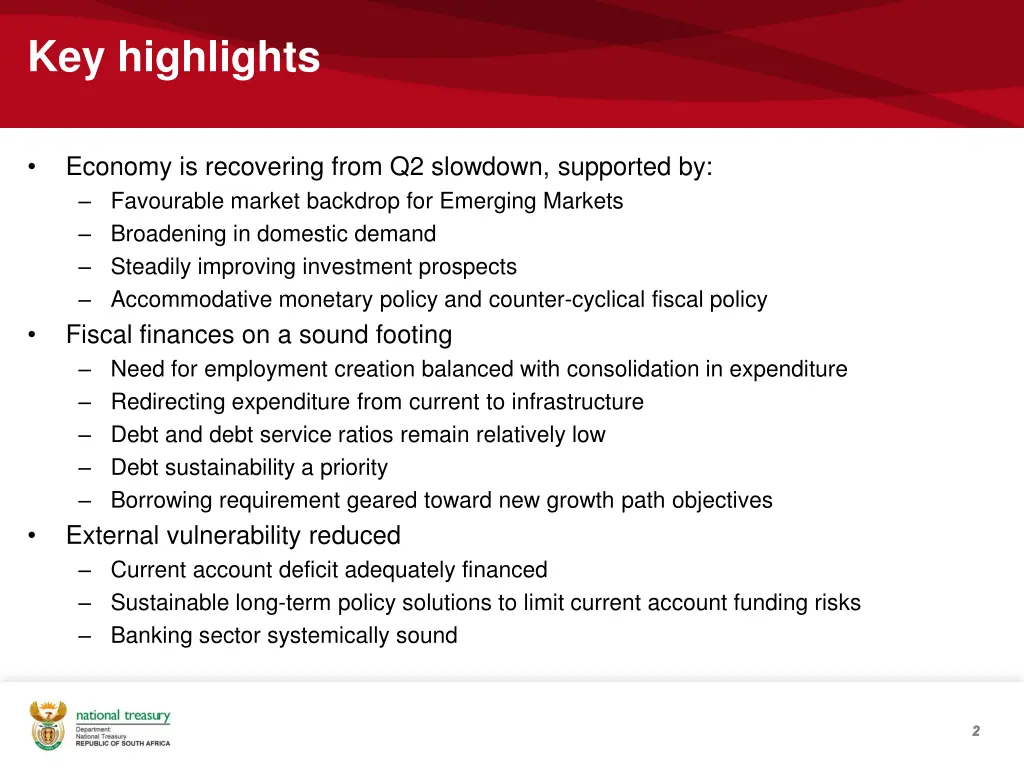 key highlights