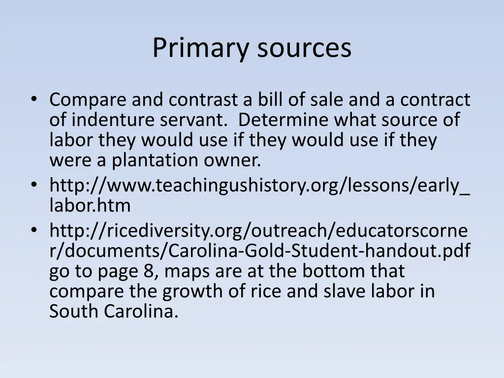 primary sources