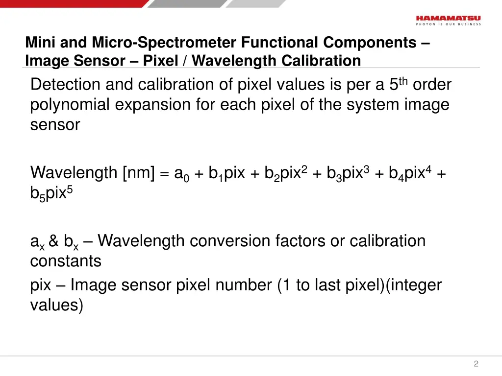 mini and micro spectrometer functional components