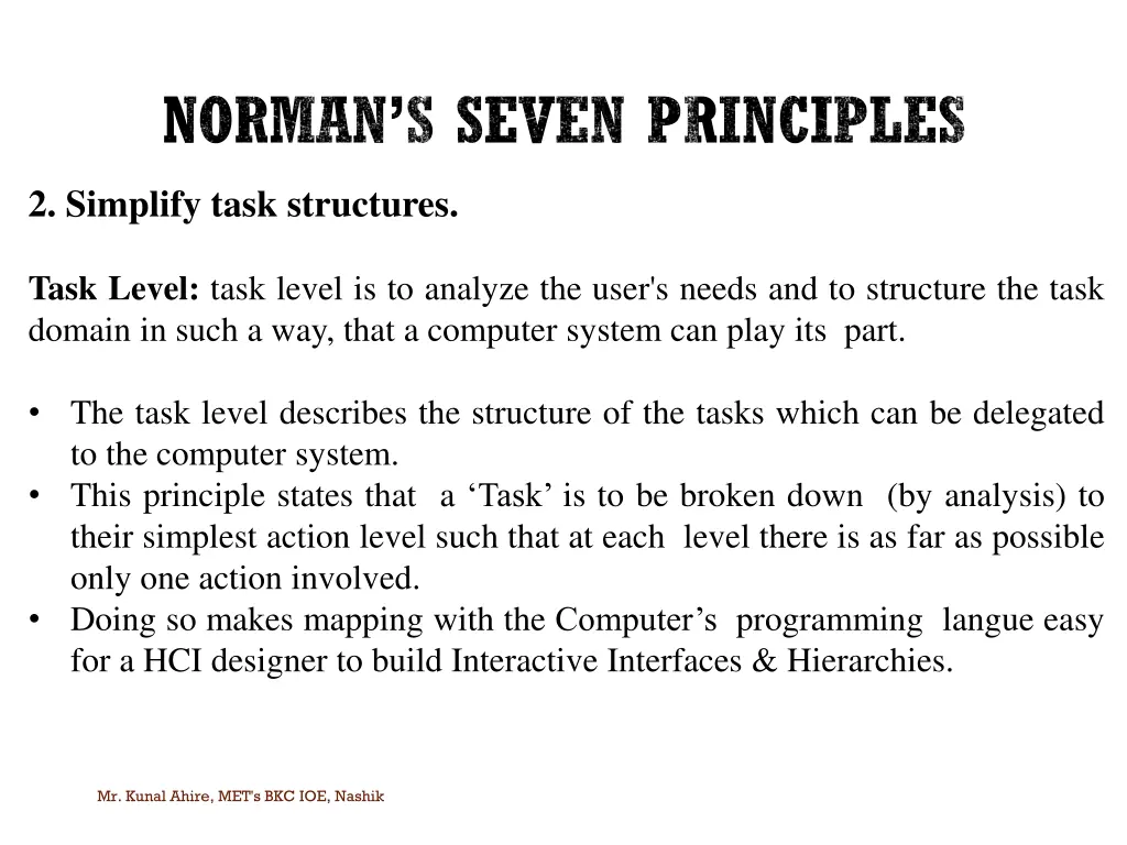 norman s seven principles 2