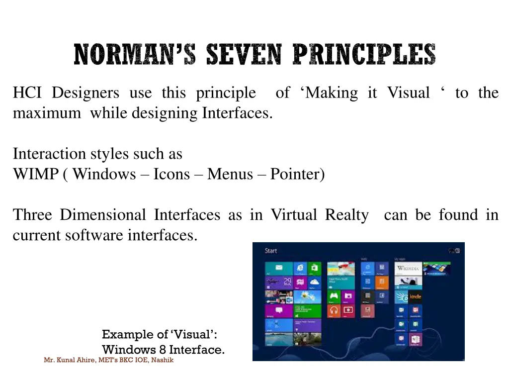 norman s seven principles 5