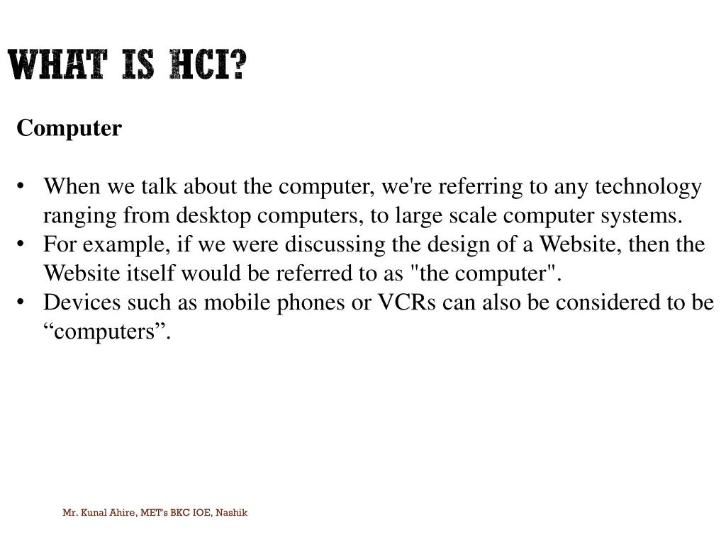 what is hci 2