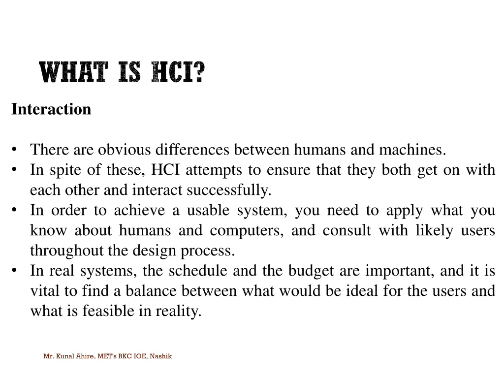 what is hci 3
