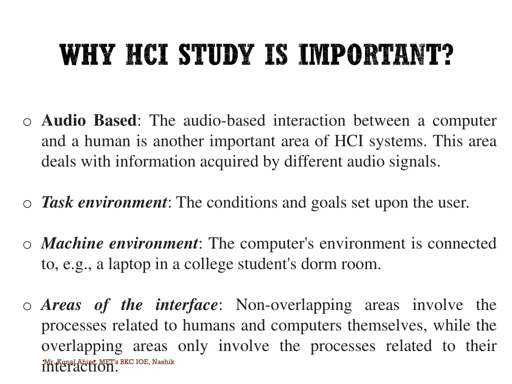 why hci study is important 2