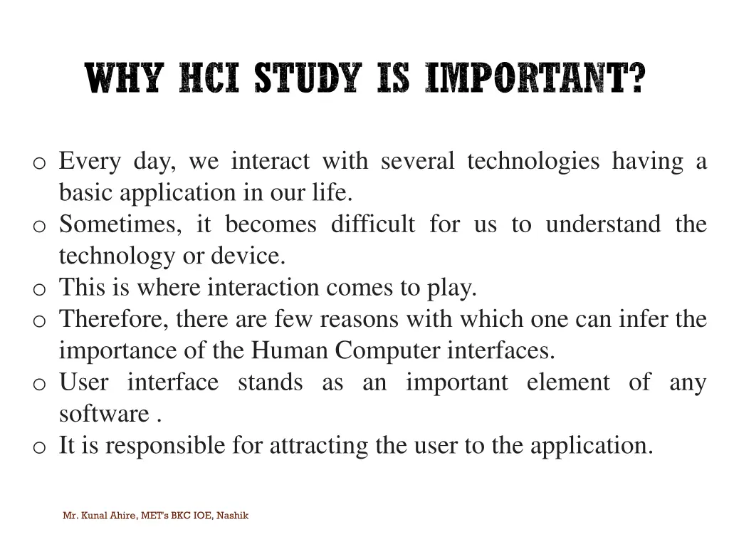 why hci study is important 4