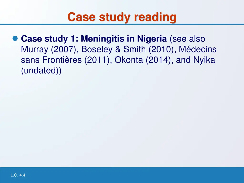 case study reading