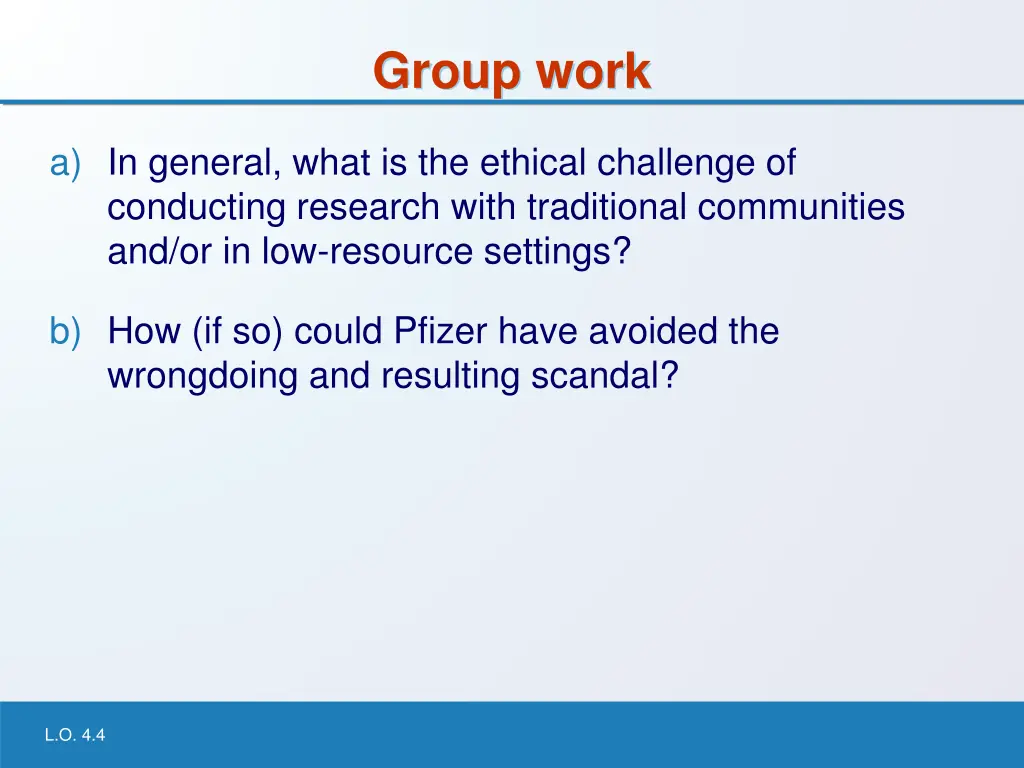 group work