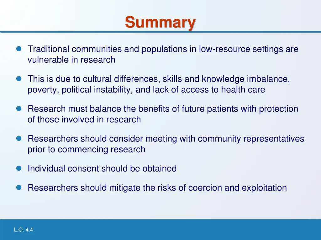 summary