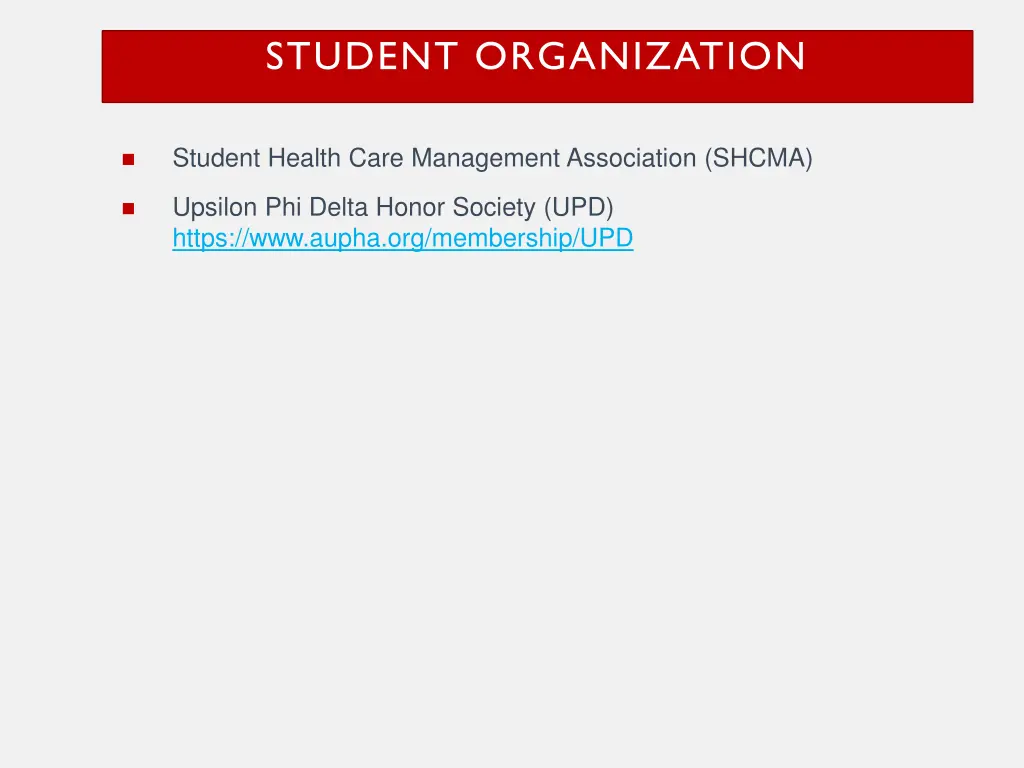 student organization