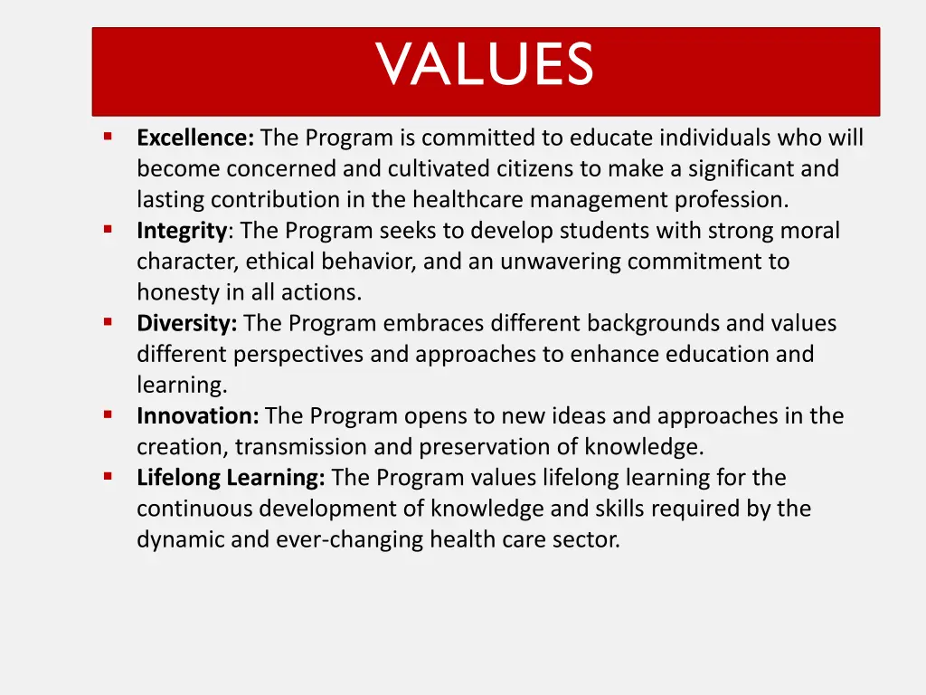 values