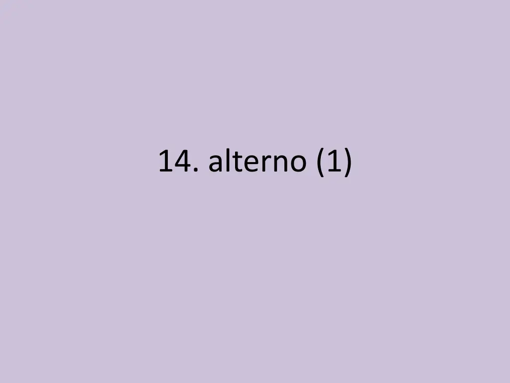 14 alterno 1