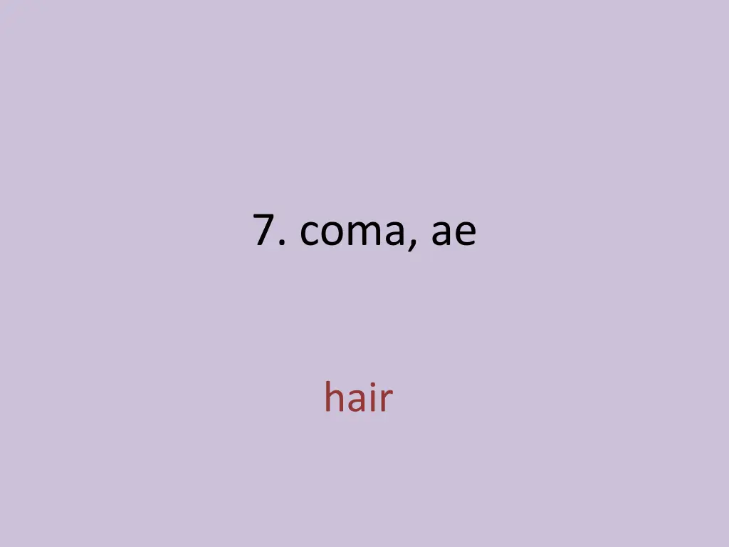 7 coma ae 1