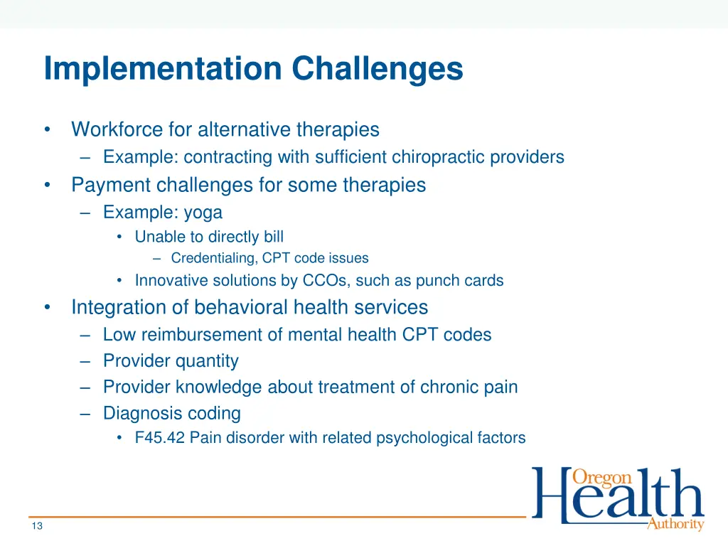 implementation challenges