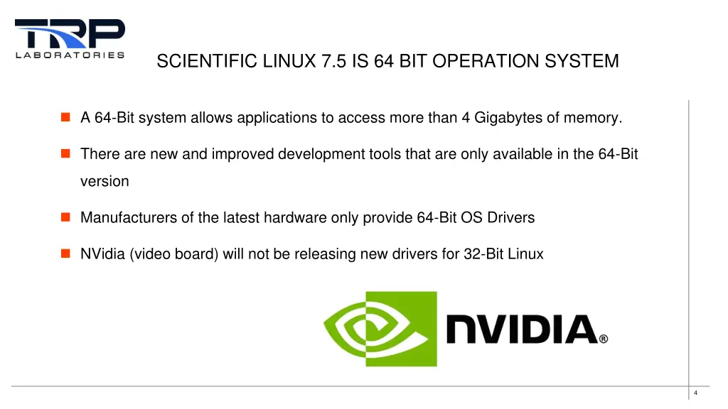 scientific linux 7 5 is 64 bit operation system