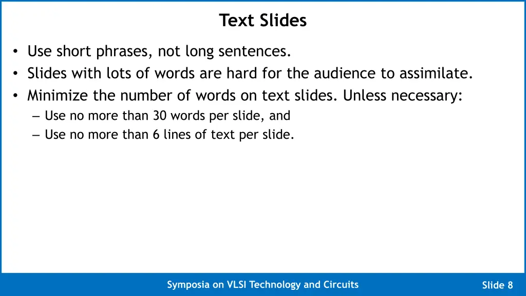 text slides