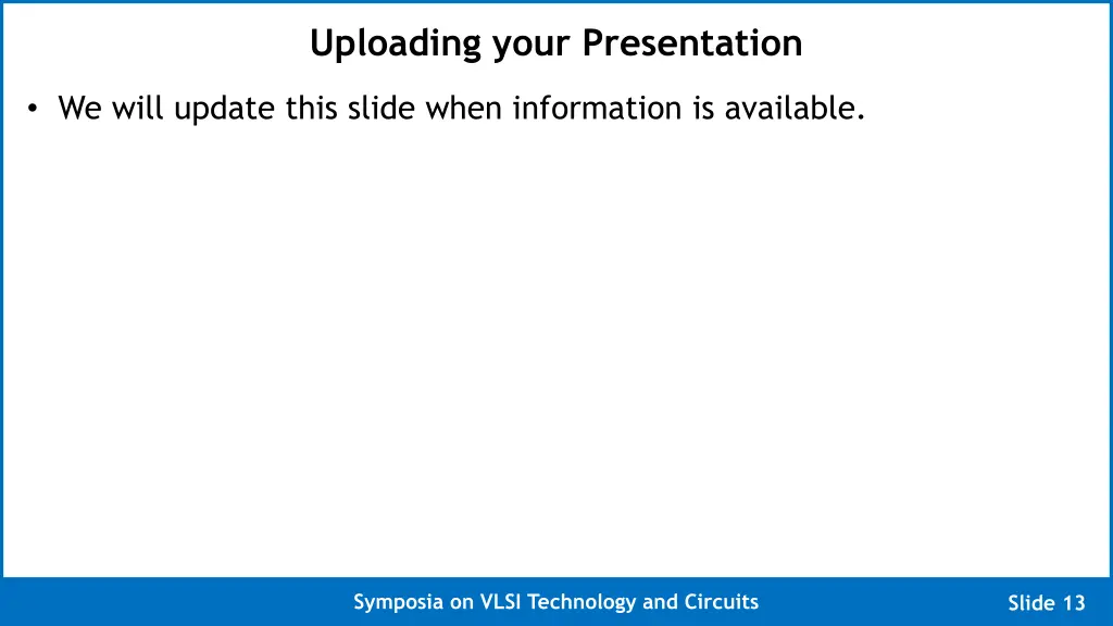 uploading your presentation