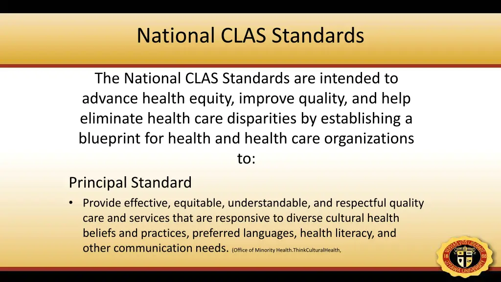 national clas standards