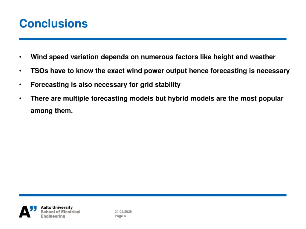 conclusions