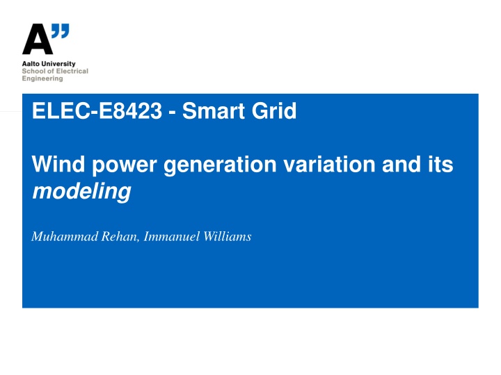 elec e8423 smart grid