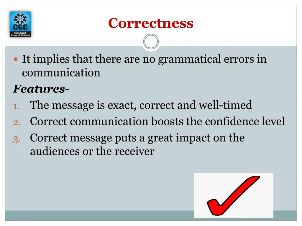 correctness