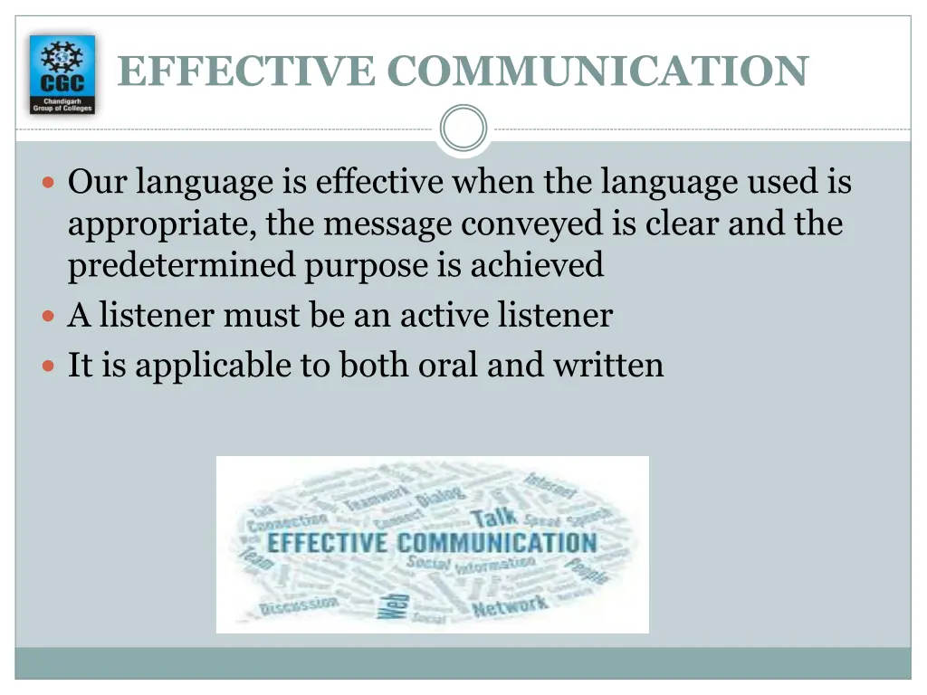 effective communication