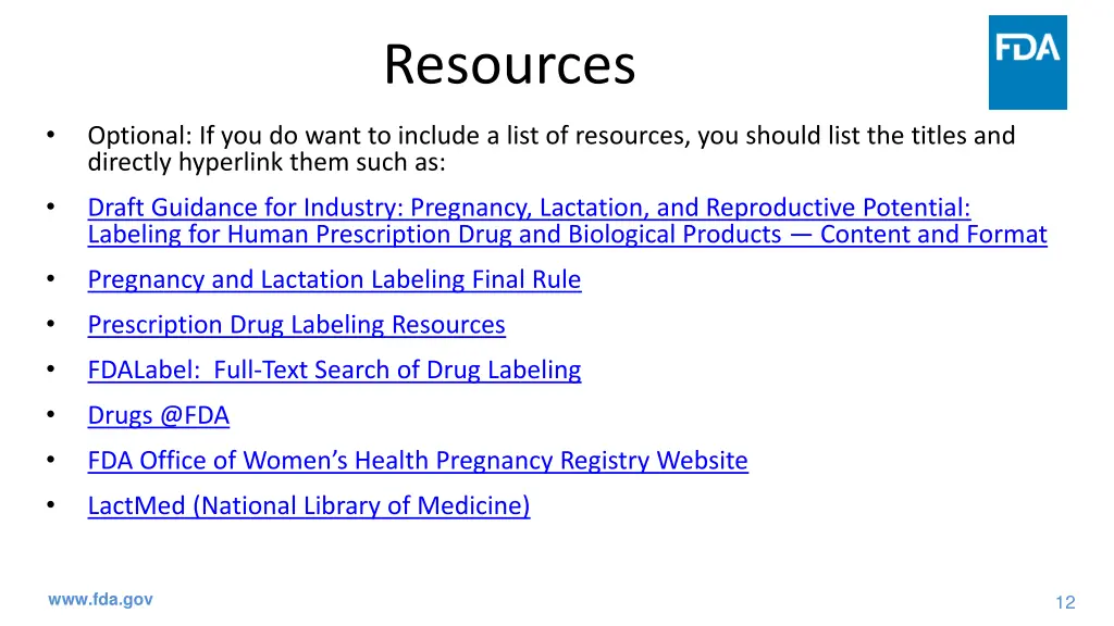 resources
