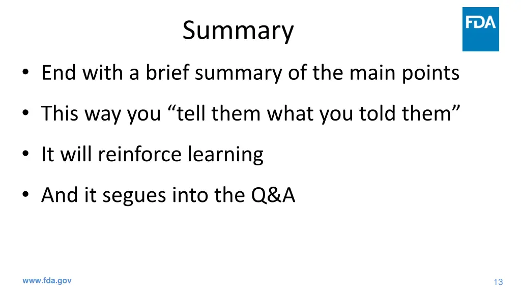 summary