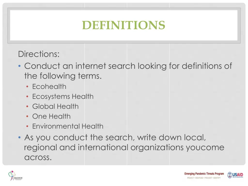 definitions