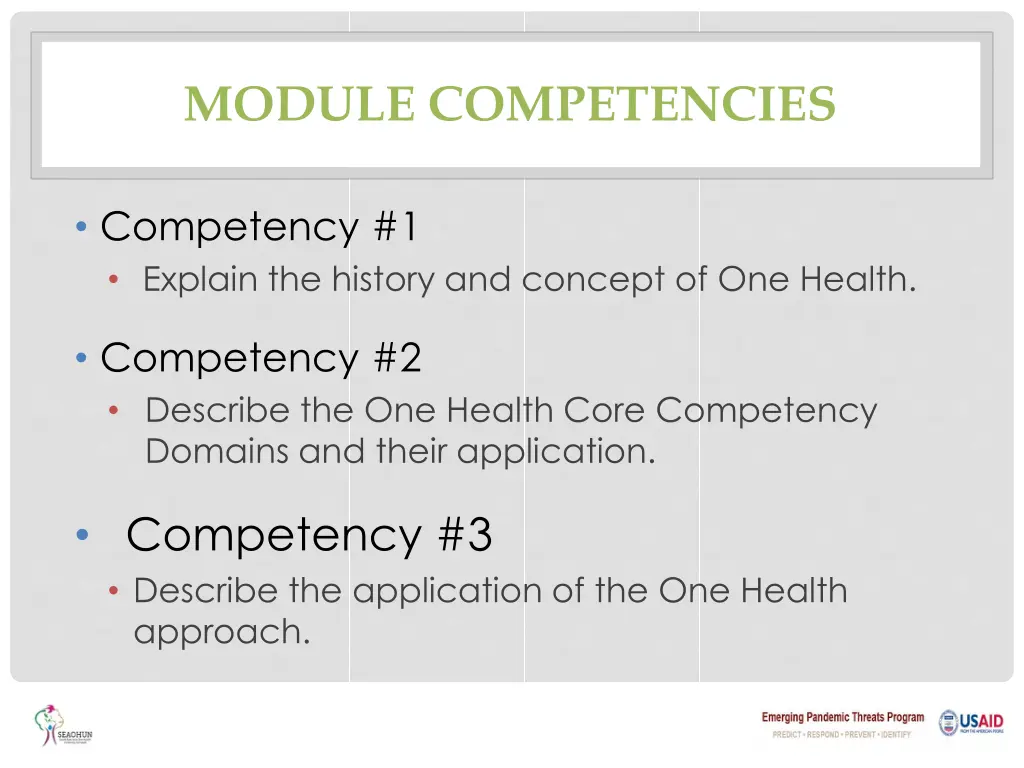 module competencies