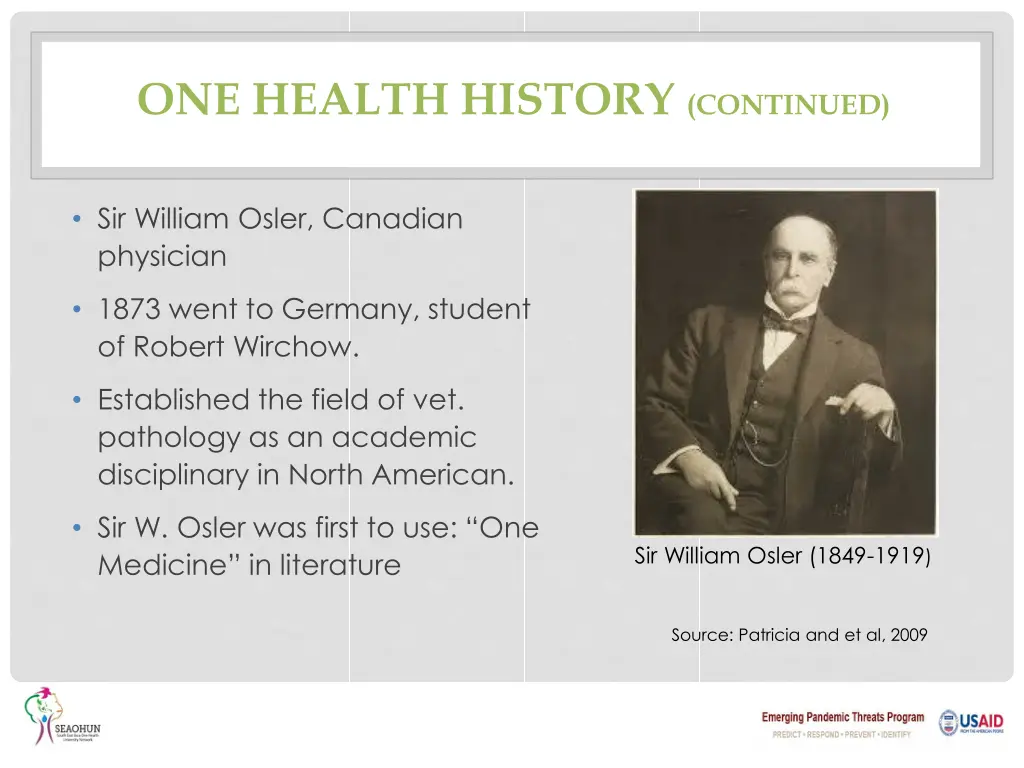 one health history continued 3