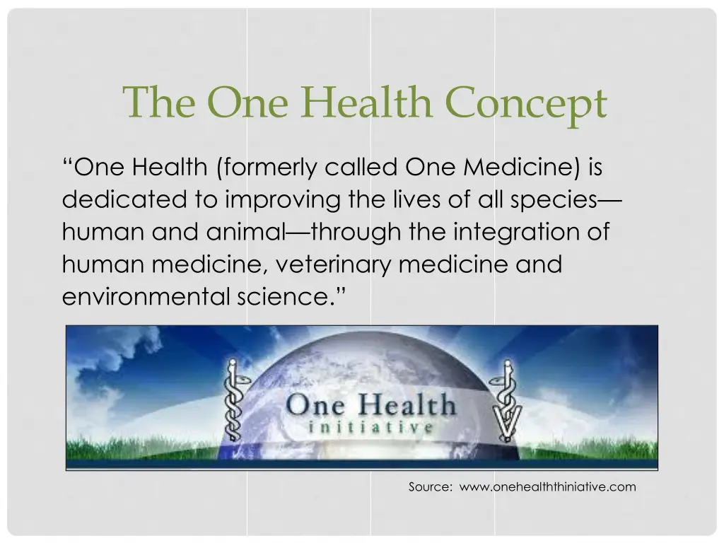 the one health concept