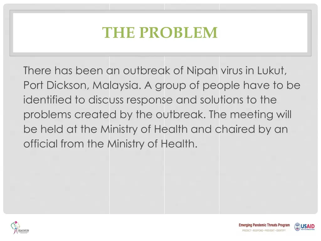 the problem