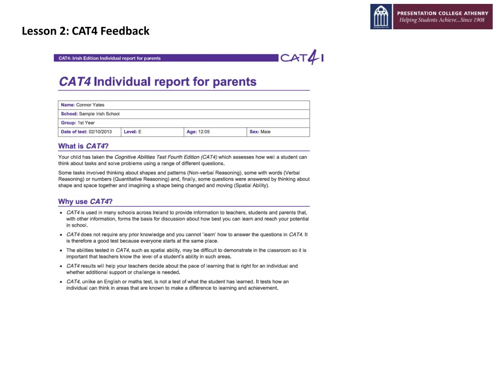 lesson 2 cat4 feedback 10