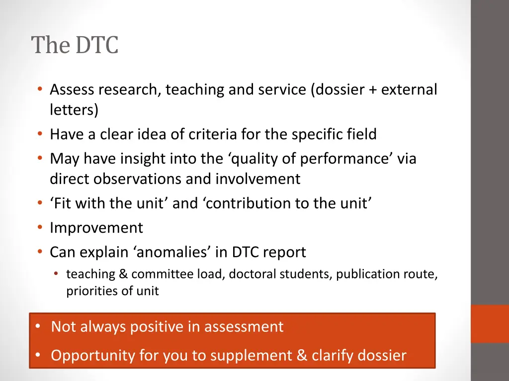 the dtc