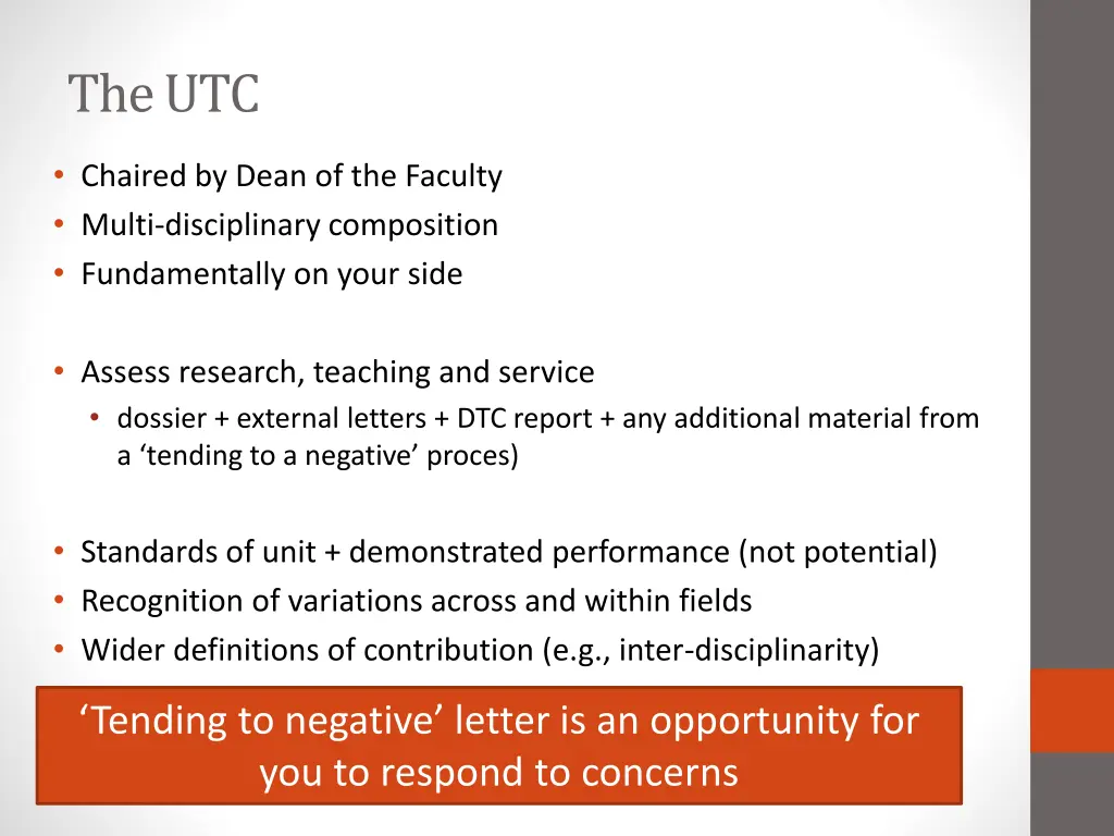 the utc