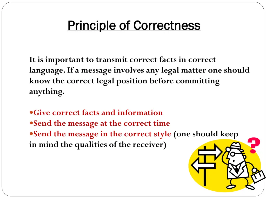 principle of correctness principle of correctness