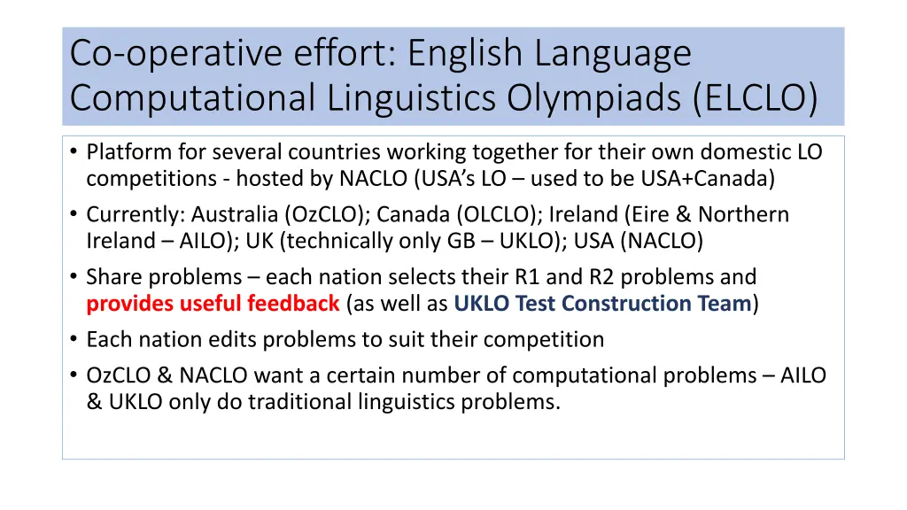 co operative effort english language