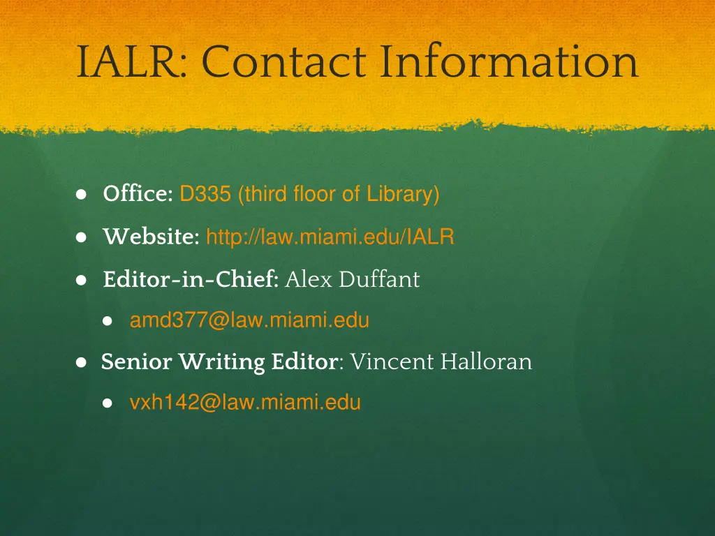 ialr contact information