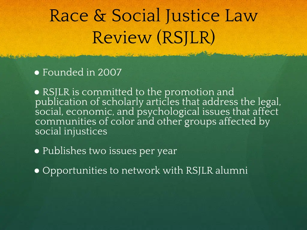 race social justice law review rsjlr