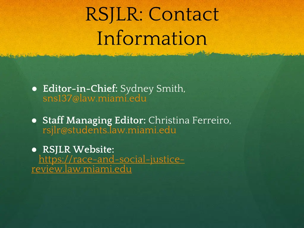 rsjlr contact information