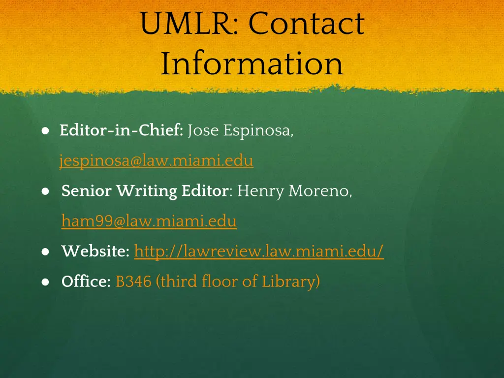 umlr contact information