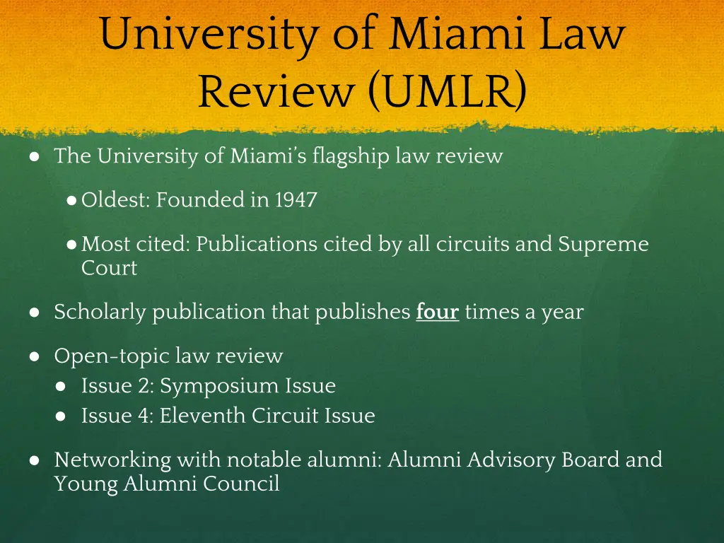 university of miami law review umlr