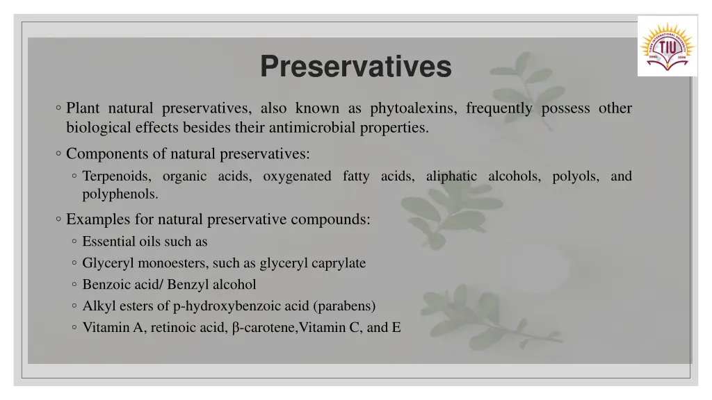 preservatives 1