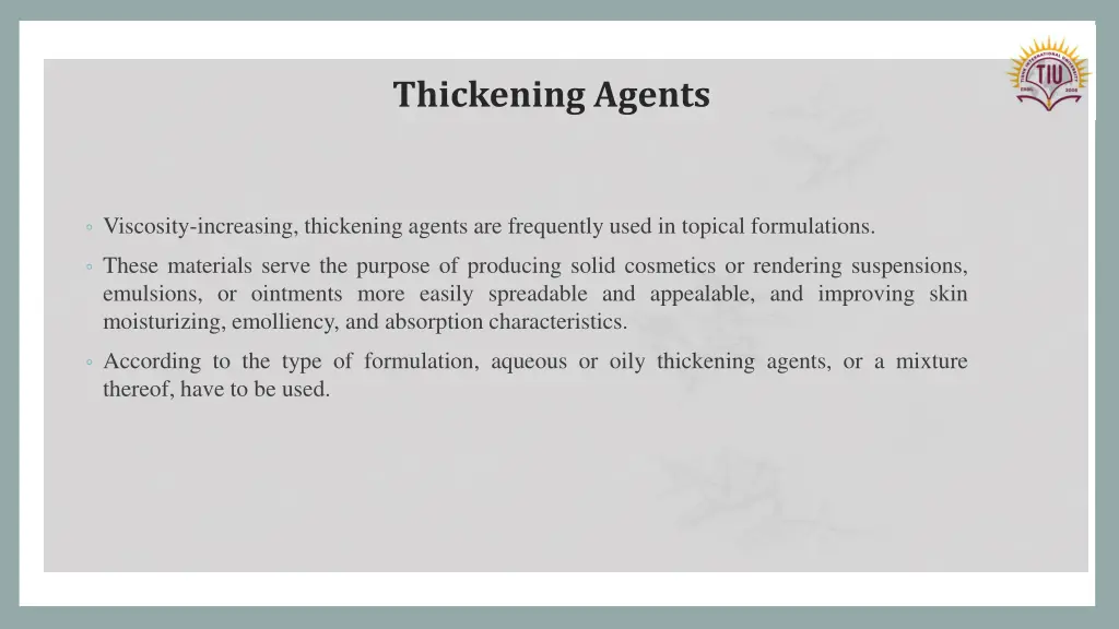 thickening agents