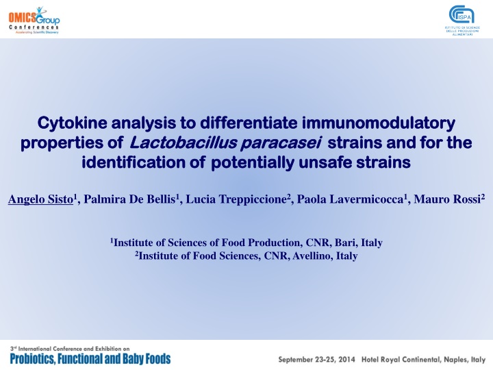 cytokine analysis to differentiate cytokine