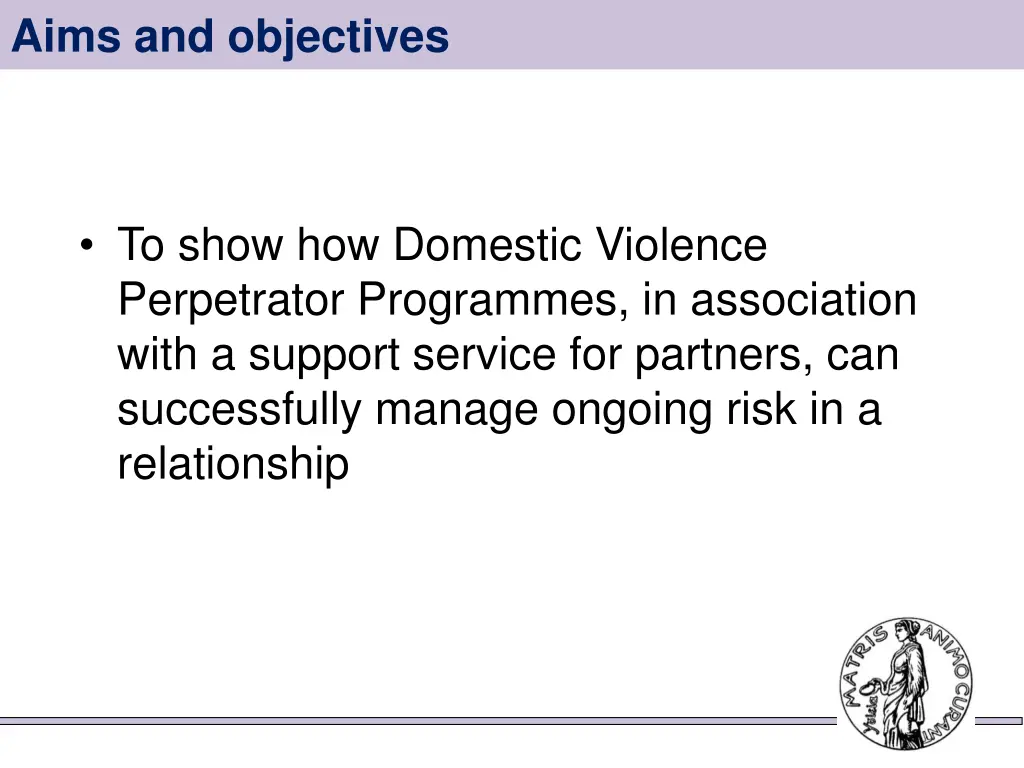 aims and objectives