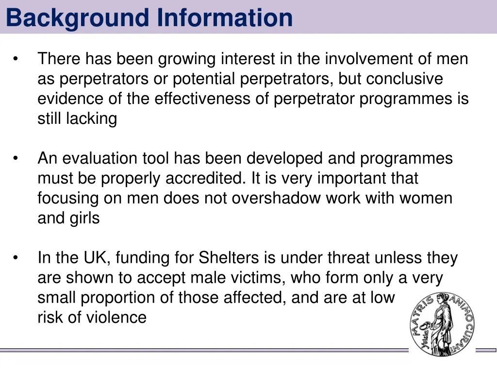 background information