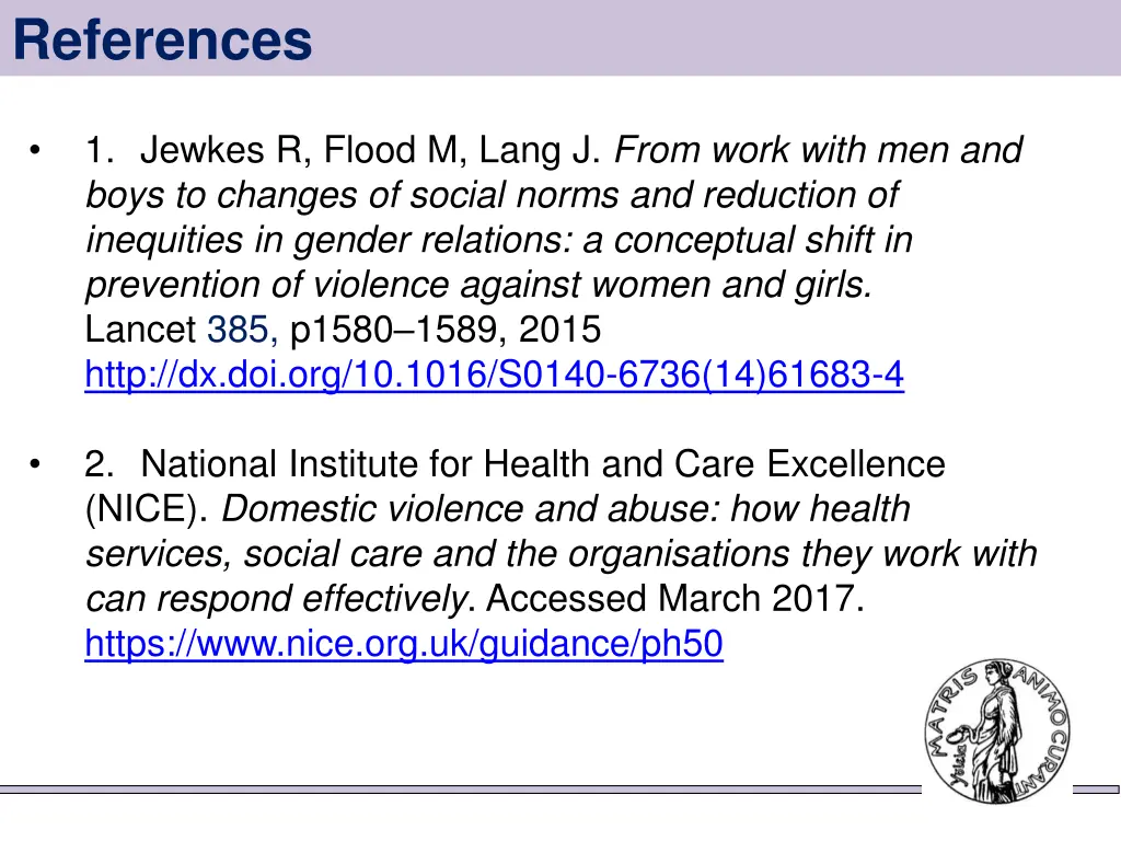 references