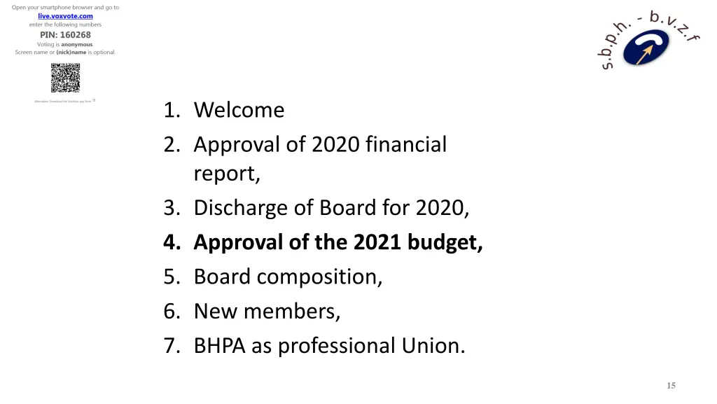 1 welcome 2 approval of 2020 financial report 3